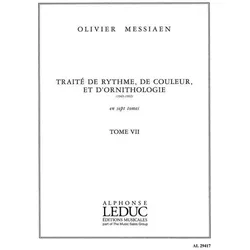 Traité de rythme de couleur et d/'ornithologie vol.7, Fachbücher von Olivier Messiaen