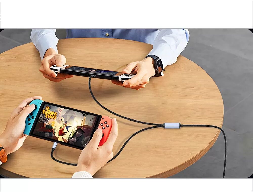 INF 100W Dual USB-C Schnellladekabel - 1,2m, Lädt zwei Geräte gleichzeitig