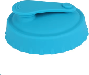Inspire Curations Reusable Silicone Soda Can Lid Set For Standard Beverage Cans blue