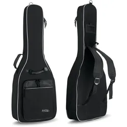 Rocktile Klassik-Gitarrentasche - gepolstert mit Rucksackgarnitur Schwarz