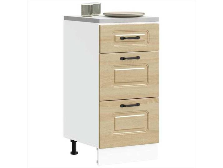 Luxueux Best* Armoire de cuisine - Armoire basse/meuble bas d'évier Kalmar chêne sonoma bois d'ingénierie Juin61391227