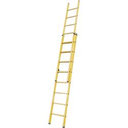 Krause 817648 Kunststoff, Edelstahl Schiebeleiter Arbeitshöhe (max.): 6.50 m Orange DIN DS/EN 131 16 kg