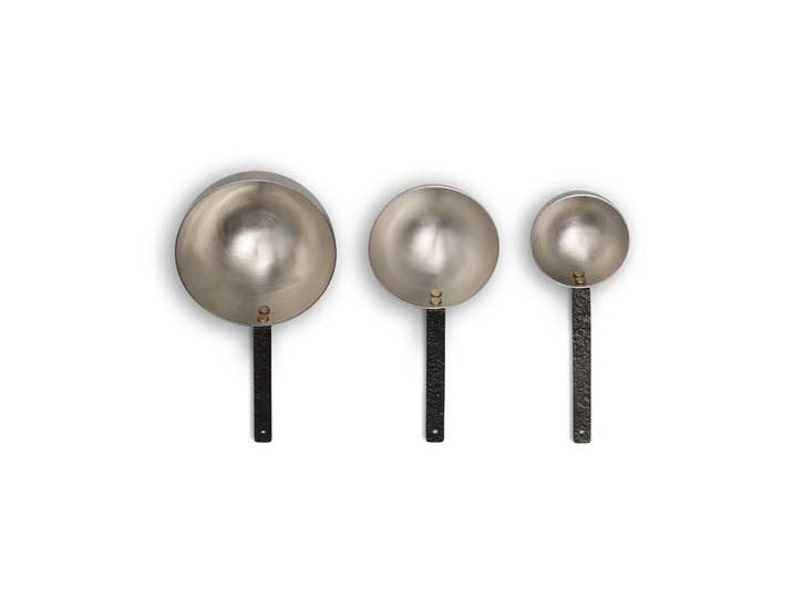 Ferm Living Set de mesure Obra Measuring Spoons 3 pièces Stainless Steel