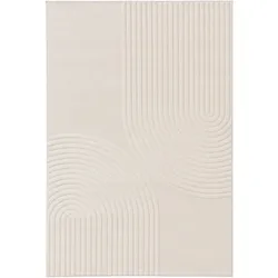 benuta Pop In- & Outdoor-Teppich Taro Cream 80x150 cm - Teppich für Balkon, Terrasse & Garten