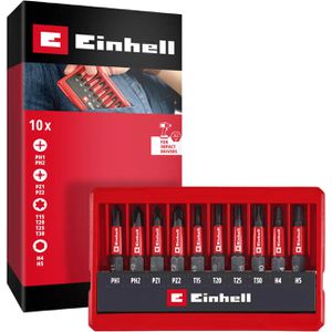 Einhell Bitset Pocket-Set, Impact, 118653, 10-teilig, Kreuz, Torx, Innensechskant