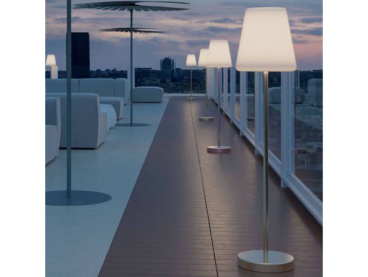 Newgarden Lola Slim 120 zonne-vloerlamp antraciet 120, dimbaar, zwart, metaal