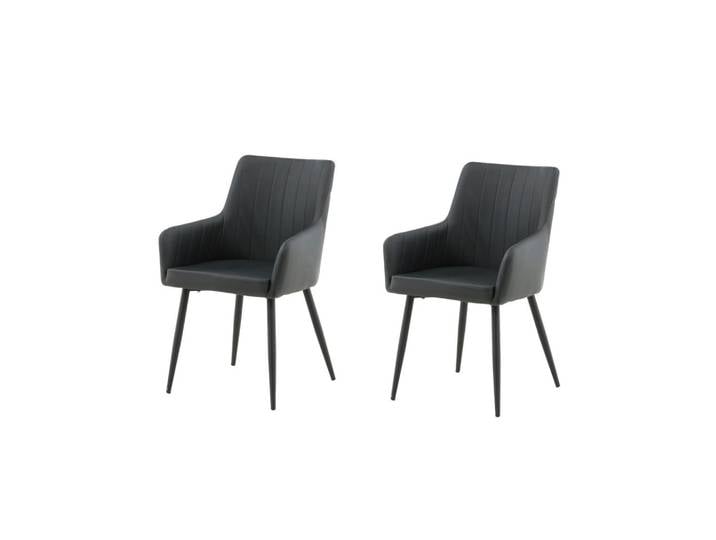 Livetastic Armlehnstuhl-Set, Schwarz, Metall, Kunststoff, zylindrisch, 58x92x61 cm, Esszimmer, Stühle, Esszimmerstühle, Esszimmerstühle-Set