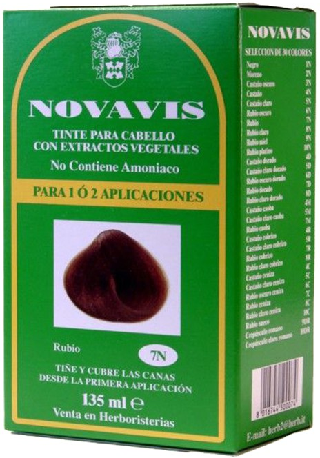 Novavis Dye with Plant Extracts 135 ml 7N Rubio