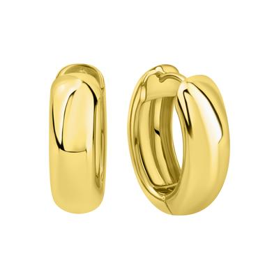 Paar Creolen FIRETTI "Schmuck Geschenk Silber 925 Ohrschmuck Ohrringe", gold (gelbgoldfarben), Ohrringe, Damen, 17mm, Silber 925 (Sterlingsilber)