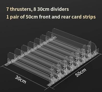 Inspired Finds Automatic Shelf Pusher Display Rack For Cosmetics, Lipstick, Nail Polish & Retail Product Organization 7x8 11.81in