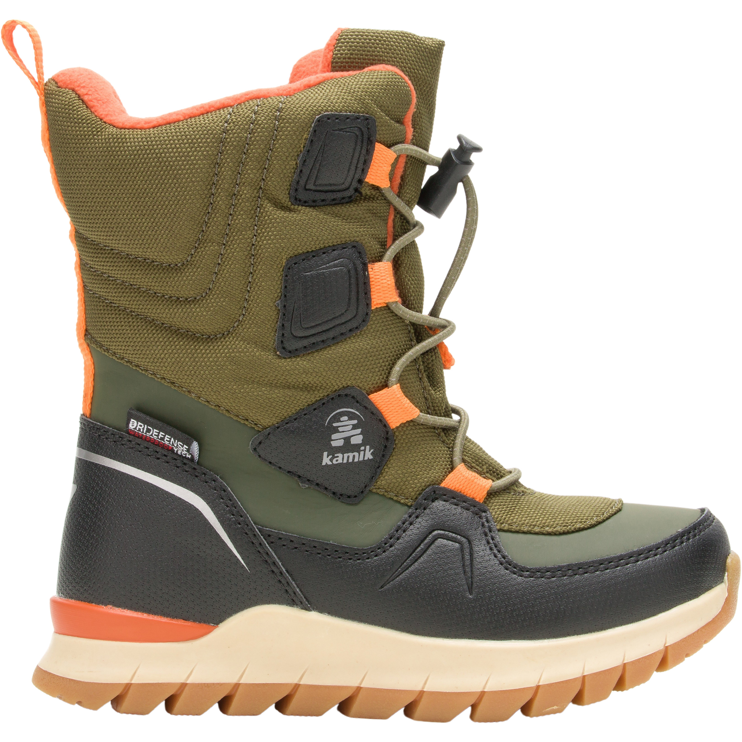 Kamik Bouncer 2 Kinder Winterschuhe & Winterstiefel oliv Größe 34 Lifestyle | Rodeln | Schneeschuhwandern Wasserdicht