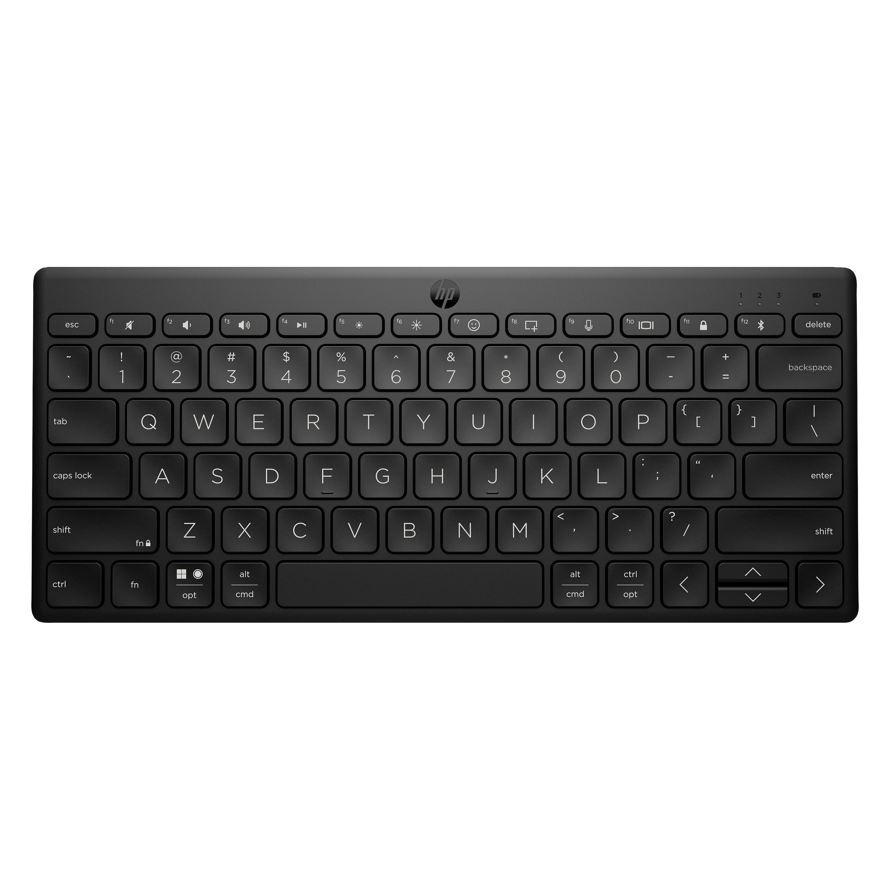 HP 350 BLK Compact Multi-Device Keyboard GR (P) (DE, Kabellos) (692S8AA#ABD)