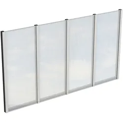 Skan Holz Seitenwände aus Polycarbonat für Terrassendach (freistehend) anthrazit