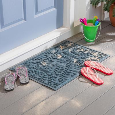 Evergreen "20"" x 30"" Waterhog Indoor/Outdoor Rug, Leaves - 20"" x 30"" Rectangle"