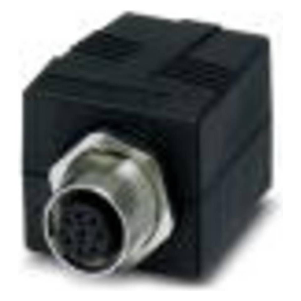 Phoenix Contact Buchse zur Panelmontage M12 A-codiert auf RJ45 8 (CUC-BH-M12A1PBK-S/R4BE) (1414396)