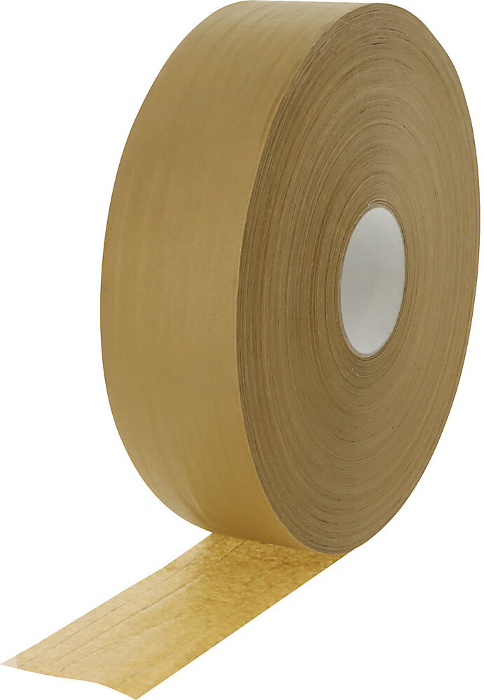 Papier-Maschinenklebeband E-Commerce, mit Naturfaden, Naturkautschuk, Bandbreite 75 mm, Länge 500 m, ab 25 VE ratioform