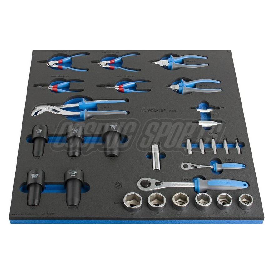 Unior SET3-2600D-US Werkzeugset, 22-tlg., SOS-Modul breit, 562x570mm, red (31796368)