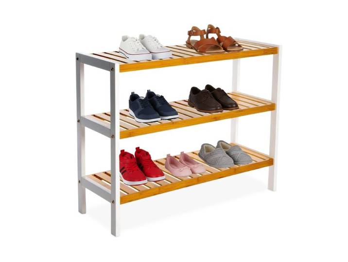 Relaxdays Schuhregal aus Bambus