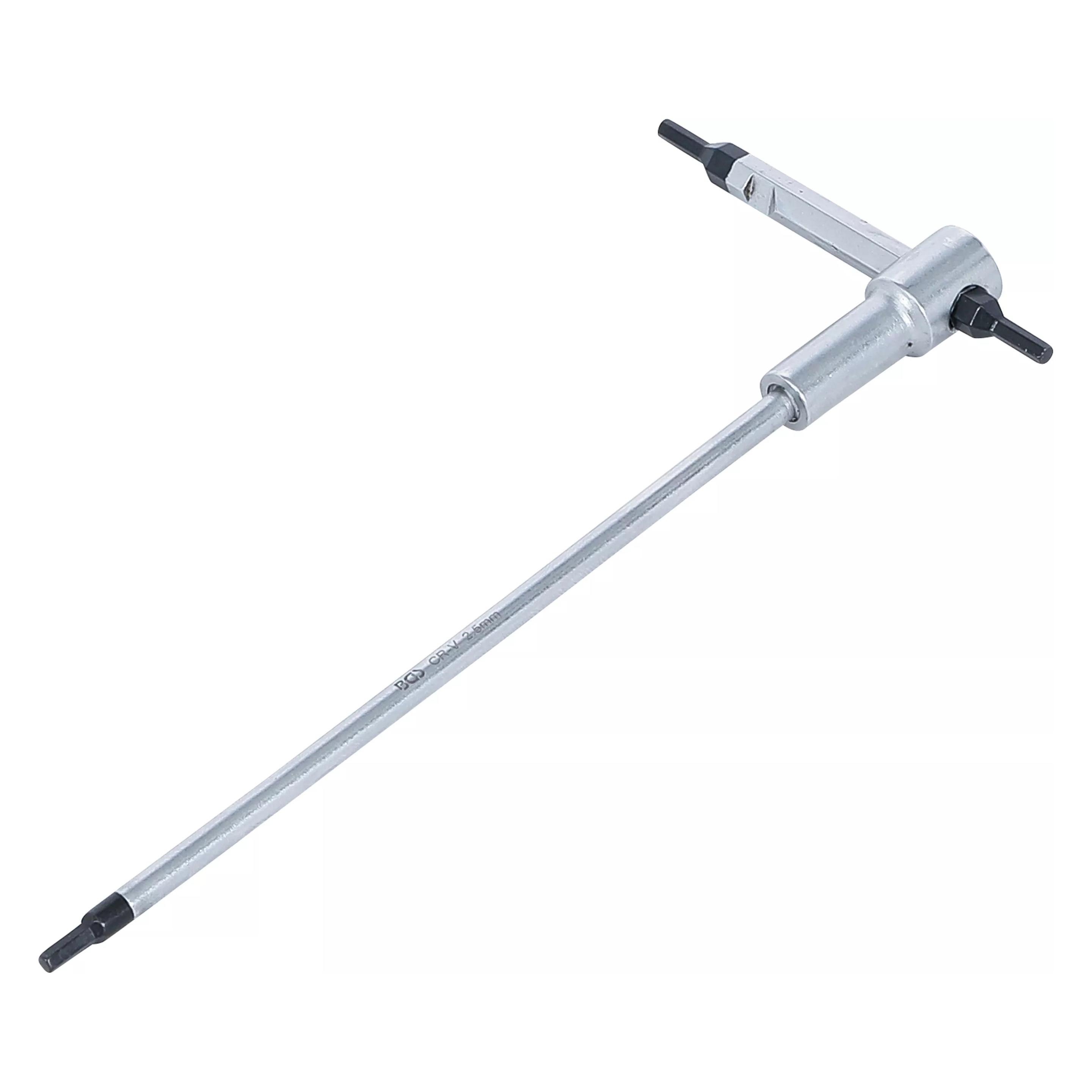 BGS Schraubendreher mit T-Gleitgriff | Innensechskant | 2,5 mm (Innensechskant) (6083)