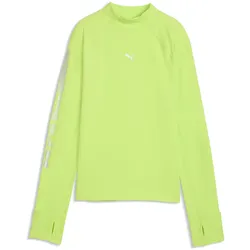 PUMA Run Brightstride Cloudspun langarm Laufshirt Damen 55 - sunny lime XS