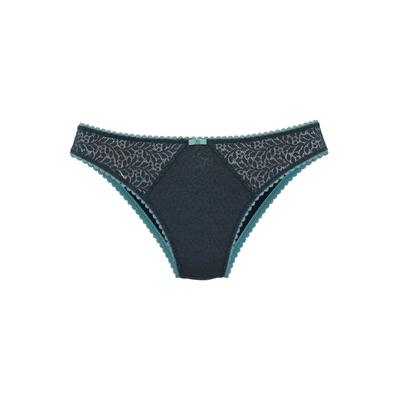 Slip NUANCE BY LASCANA, Damen, Gr. 40/42, petrol, turmalin, Spitze, Obermaterial: 88% Polyamid, 12% Elasthan, Unterhosen Slip