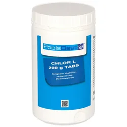 1 kg - PoolsBest® Chlor L 200g Tabletten 92% Aktivchlor langsamlöslich