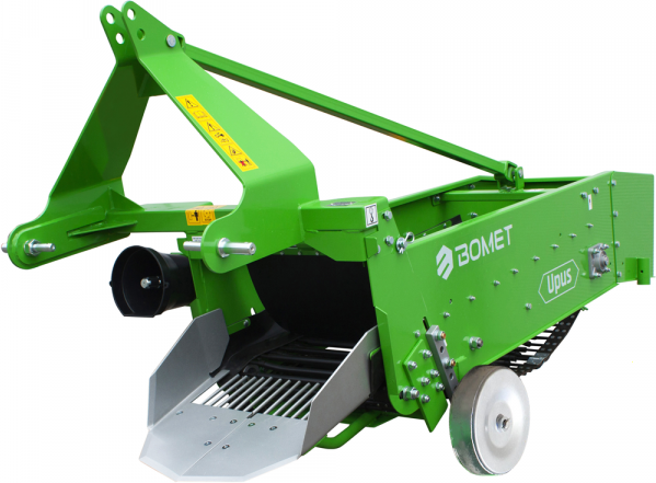 Bomet UPUS - Arracheuse de pommes de terre à tapis avec revêtement en caoutchouc - Rangée simple - Pour tracteurs avec attelage à trois points