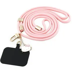 Hello Kitty Crossbody Strap Cord Head Charm - pink, Handykette, Pink