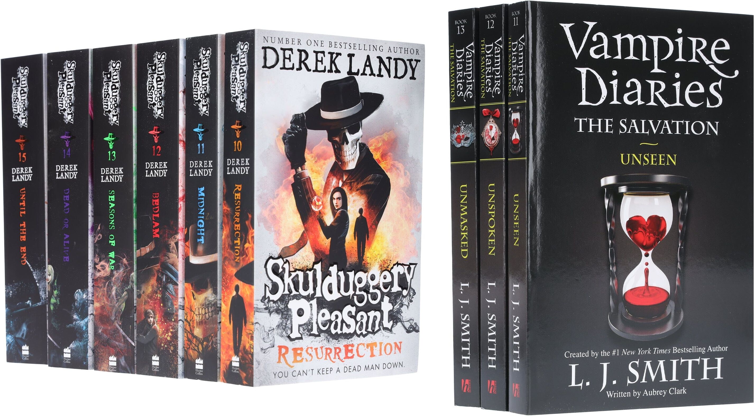 Vampire Diaries: The Salvation & Skulduggery Pleasant: 9 Books Collection Set - Ages 11-17 - Paperback Various