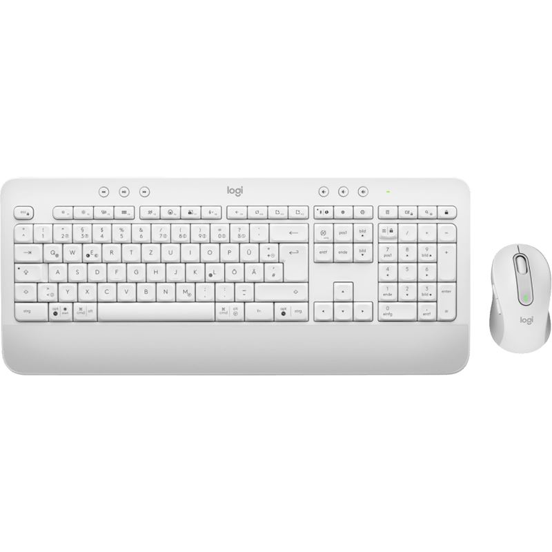 Logitech Signature MK650 Combo Deutsch USB und Bluetooth weiß