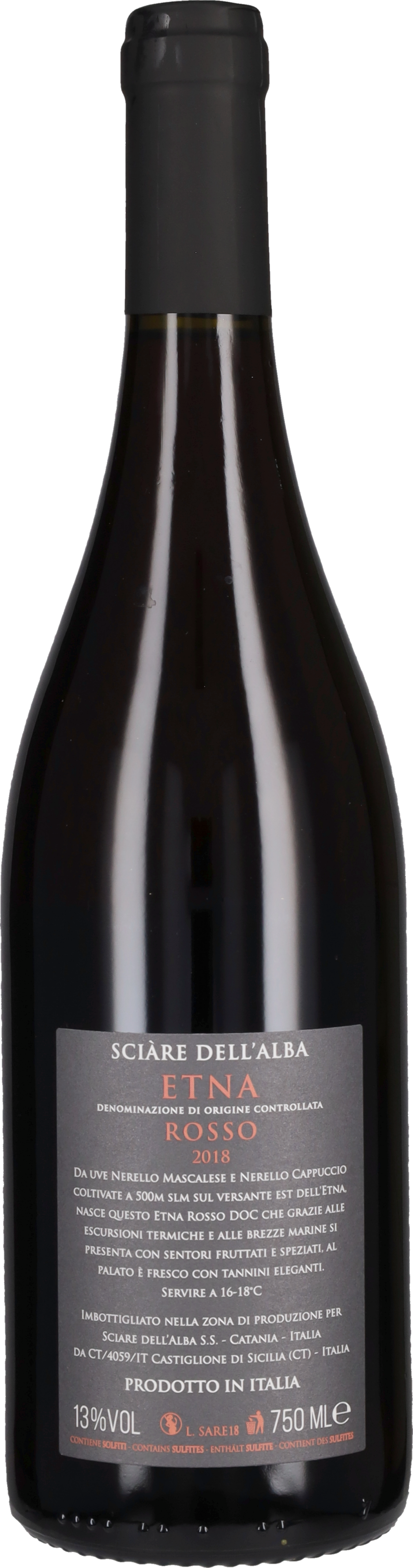 Etna Rosso Sciàre dell'Alba 2018