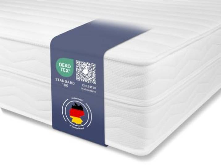 Träumegut24 HydroCell 7-Zonen Matratze 100x200 cm Härtegrad wählbar Höhe 19cm Ergonomische Kaltschaummatratze Oeko-TEX® (H2, 100x200cm, 19cm)