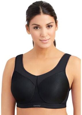 Plus Size Women's Glamorise® Wonderwire® High-Impact Underwire Sport Bra 9066 by Glamorise in Black (Size 38 B)