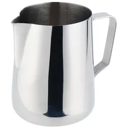 METRO Professional Latte Art Milchkanne mit Füllstrich, Edelstahl, 800 ml