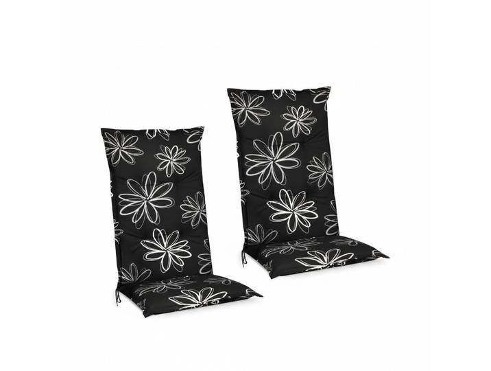 Beautissu Hochlehnerauflage Flores 120x50x6cm Ornamente (2tlg), Mehrfarbig, 50x6x120 cm, Gartenmöbel, Gartenpolster & Auflagen, Liegenauflagen