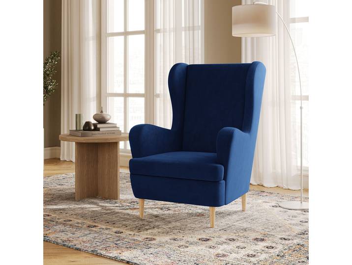 Masseno Polstersessel VOGERA, Modern Loungesessel ergonomisch, Blau