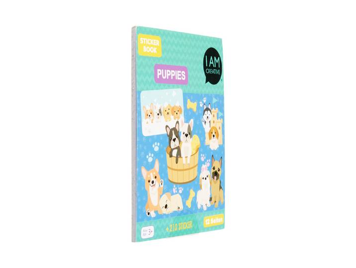 I AM Creative Mini-Stickerbuch Hunde 12 Blatt