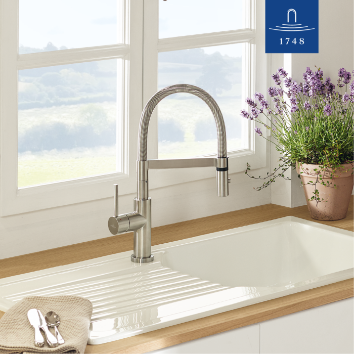 Villeroy und Boch Steel Expert Compact-Window Küchenarmatur 929900LC 42x220mm, Edelstahl massiv