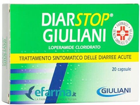 Giuliani Diarstop 1,5mg Loperamide cloridrato Diarrea Acuta 20 Capsule