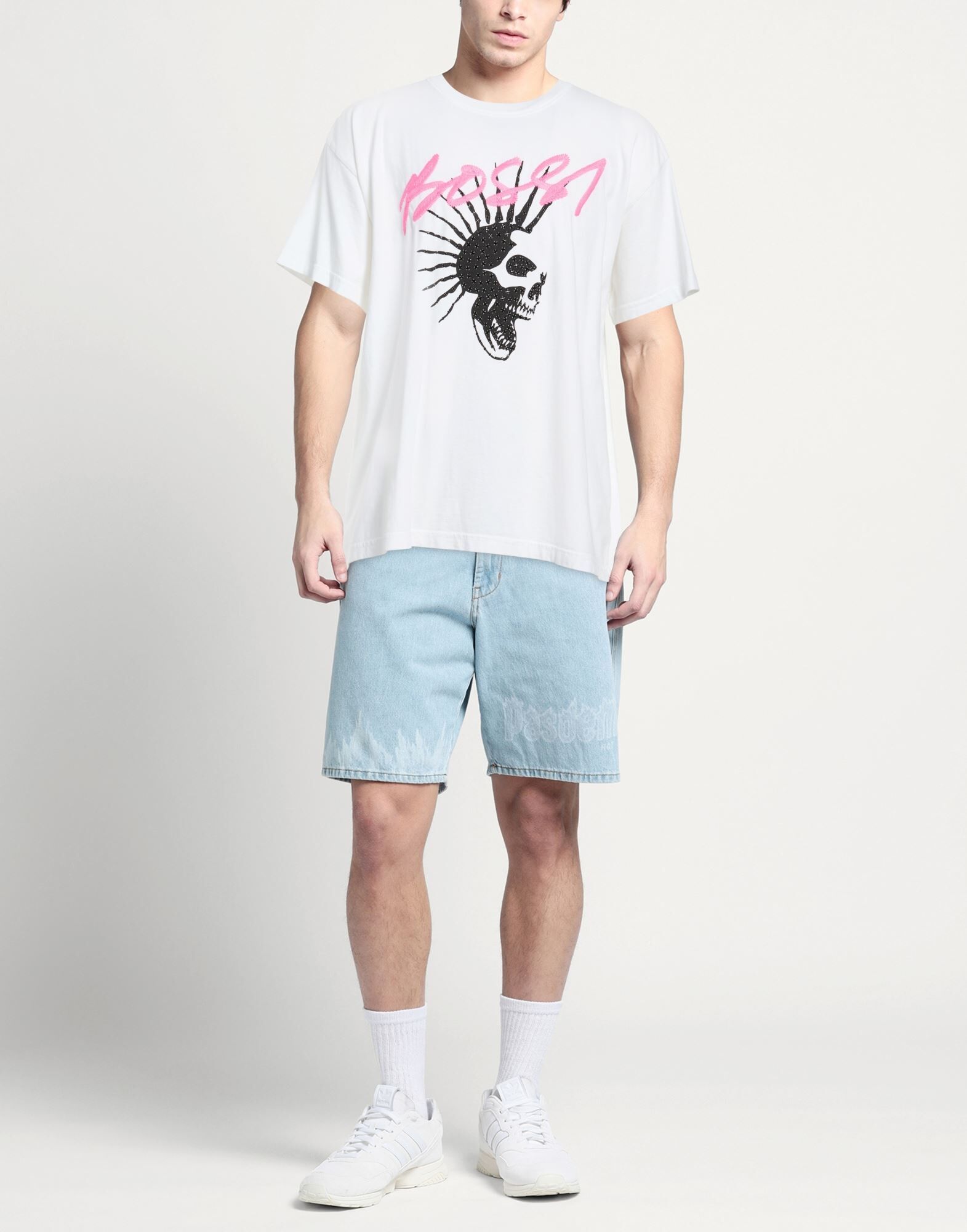 Bossi Sportswear Camiseta Hombre Blanco L,M Hombre