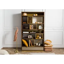 Regal Mango 111x40x193 braun geölt CHICAGO #111