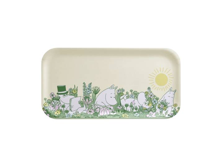 Muurla Plateau Moomin 22x43 cm In the garden