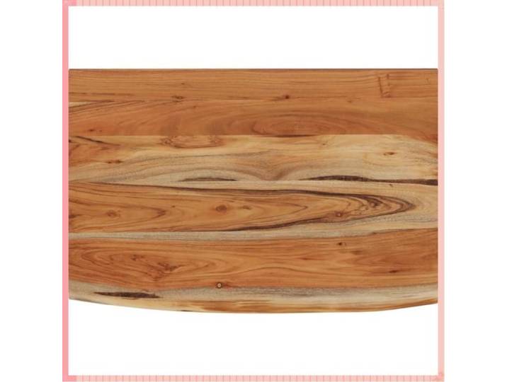 Étagère murale bordure assortie - Bois d'acacia massif - Rangement - Salon - Acacia - 60x40x2 5 cm