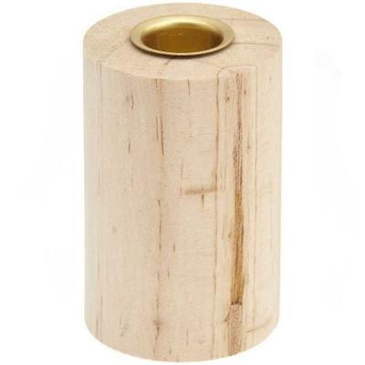 Holz Kerzenhalter, 5,8x5,8x9cm