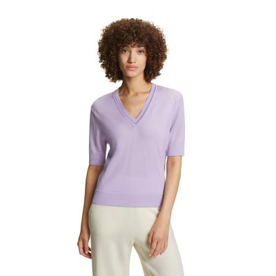 Strickpullover FALKE "FALKE Pullover", Damen, Gr. S, lila (lavender (8235)), Pullover Strickpullover