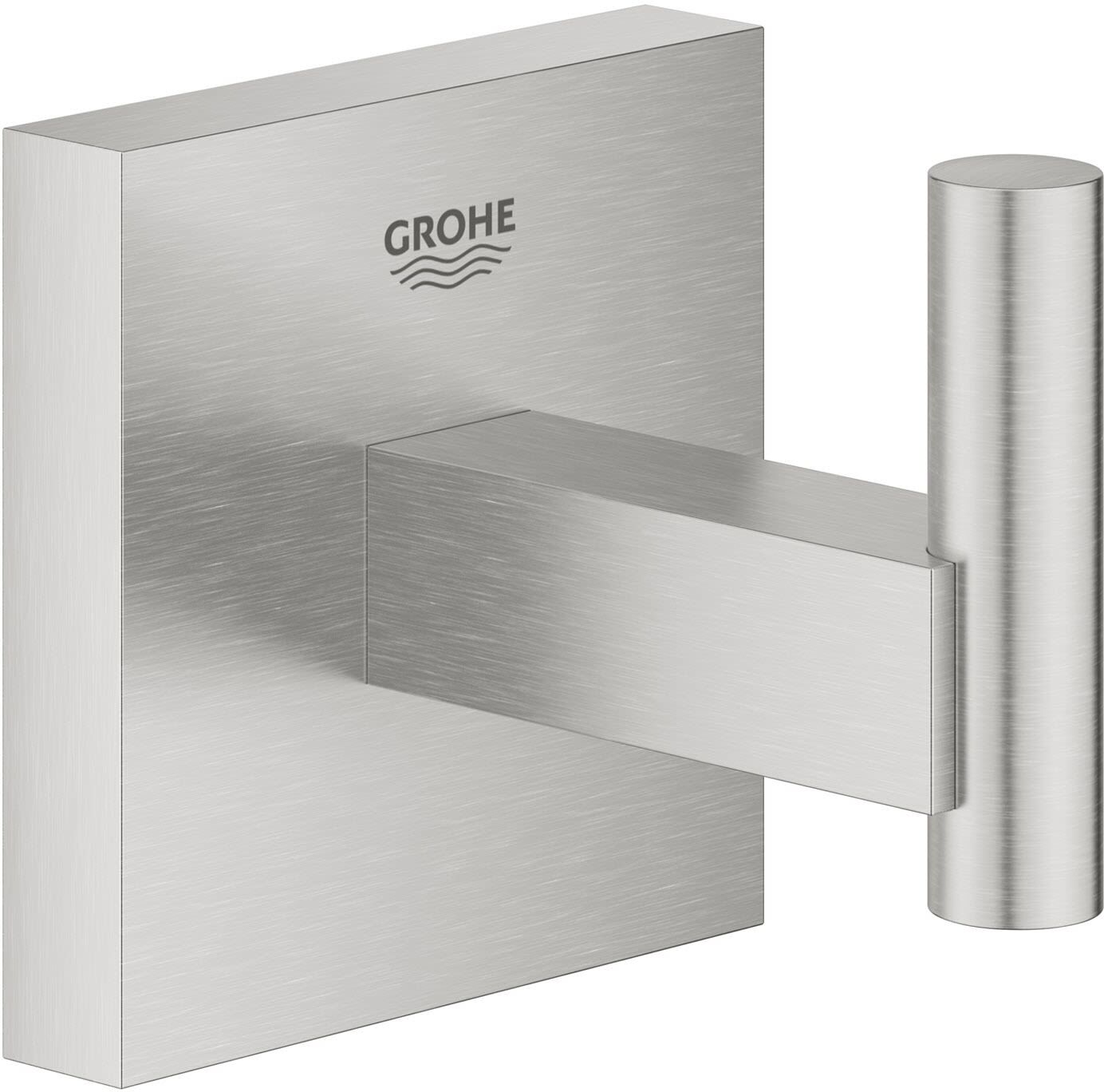 Grohe Start Cube Bademantelhaken, Accessoires, 40961DC0, supersteel - supersteel