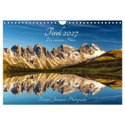 Tirol 2027 - die schönsten Plätze (Wandkalender 2027 DIN A4 quer), CALVENDO Monatskalender