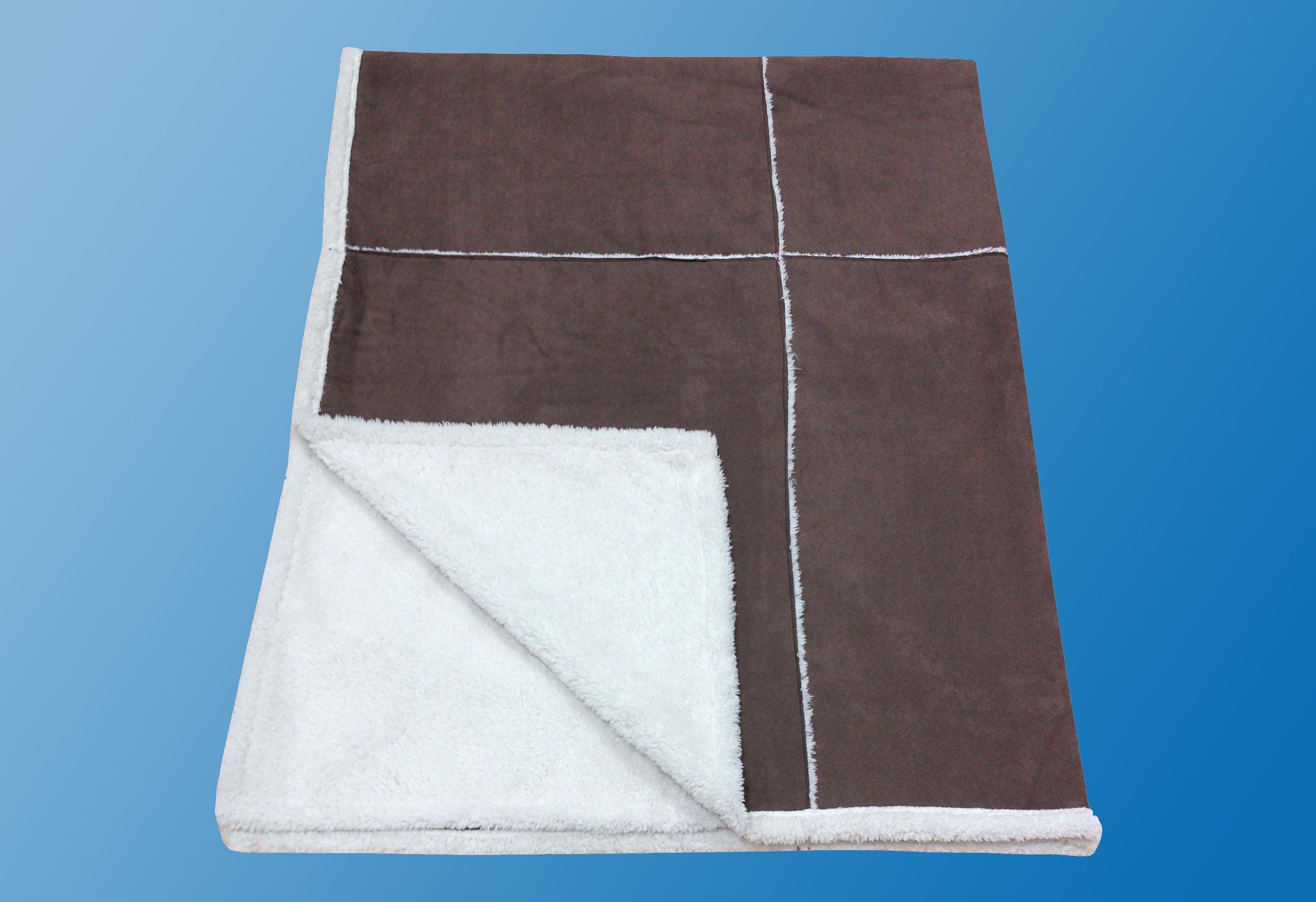Wohndecke DREAMS "Patchwork", braun, B:150cm L:200cm, Polyester, Wohndecken, Wohndecke, Wohlige Wärme und Behaglichkeit