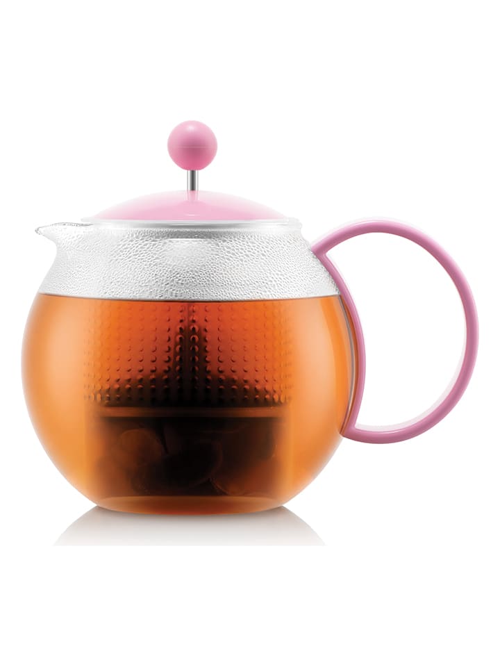 bodum Teebereiter "Assam" in Transparent/ Pink - 1 l - onesize