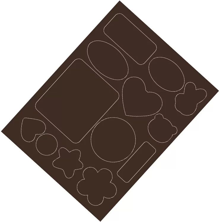 INF Patchs de réparation pour doudounes, patchs thermocollants pour vêtements, 10 pièces Model 1 café